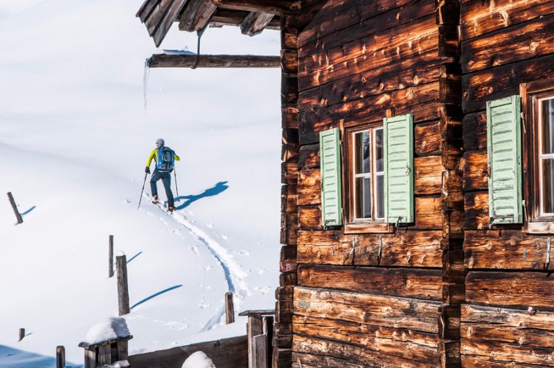 Hütte im Winter, Skitour, (c) Kitzbüheler Alpen