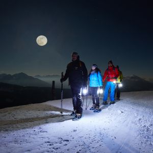 Vollmondschneeschuhwandern am Zettersfeld, © Nationalpark Hohe Tauern, Willi Seebacher