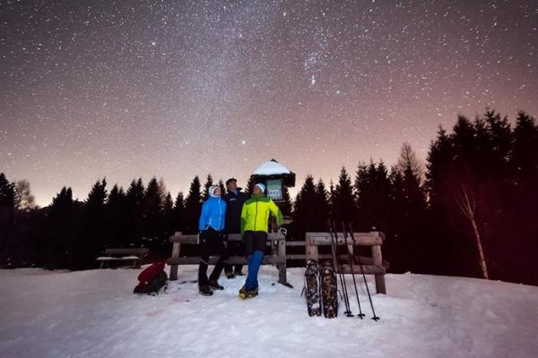 Mondschein Schneeschuhwanderung Weissensee © Naturpark Weissensee