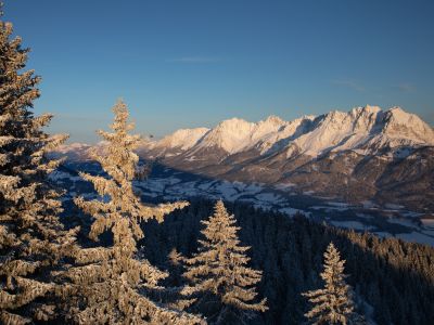 Wintersonne Oberndorf in Tirol © St. Johann in Tirol